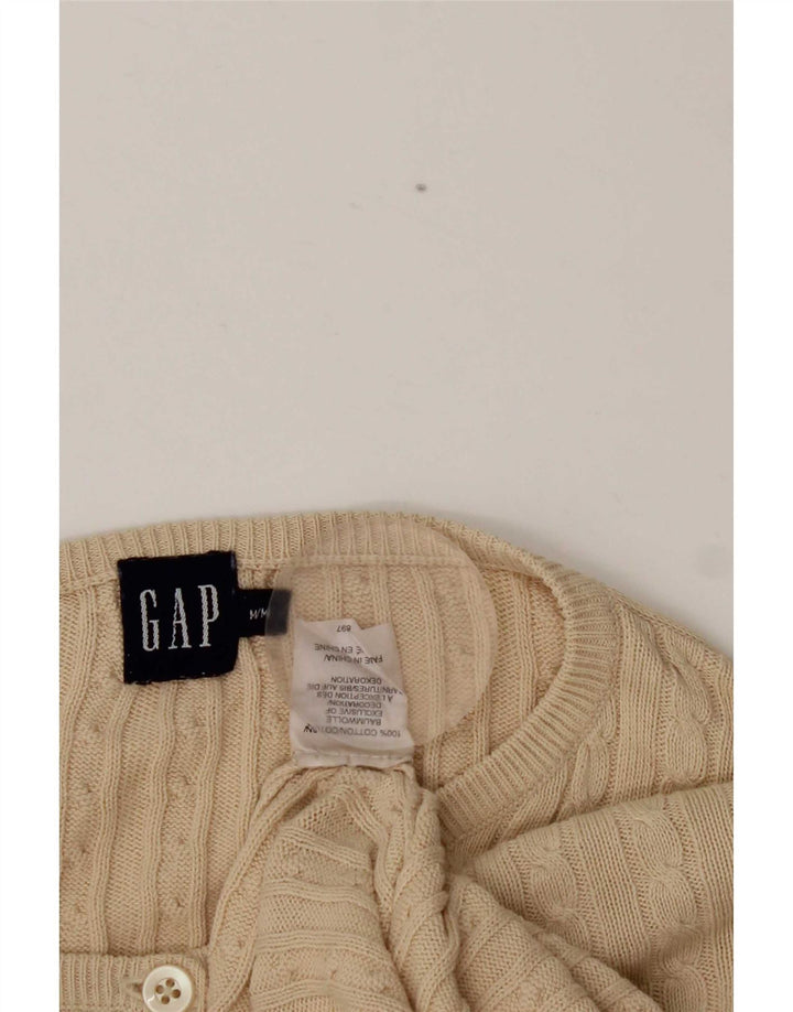 Gap Suéter Cárdigan para Mujer UK 44 Algodón Beige Medio
