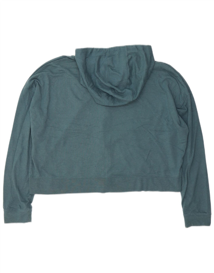 Nike - Sudadera con capucha para mujer, talla extragrande, con cremallera, poliéster, color azul medio