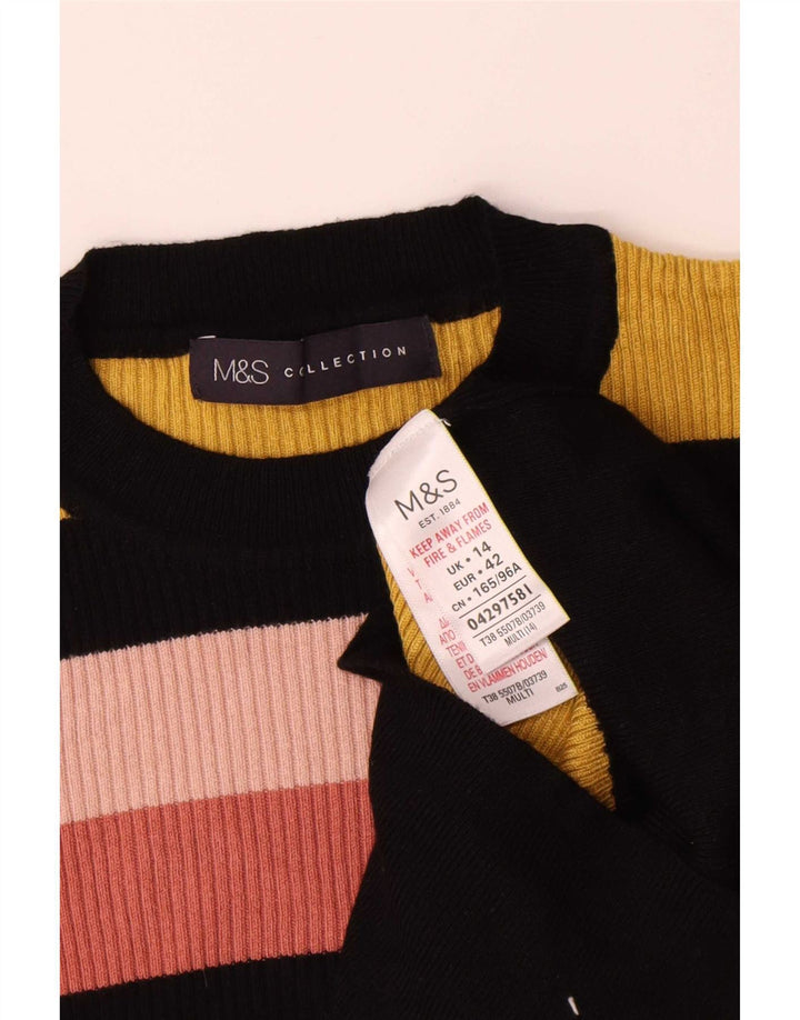 Marks & Spencer Suéter de Cuello Redondo para Mujer UK 44 Grande Multicolor