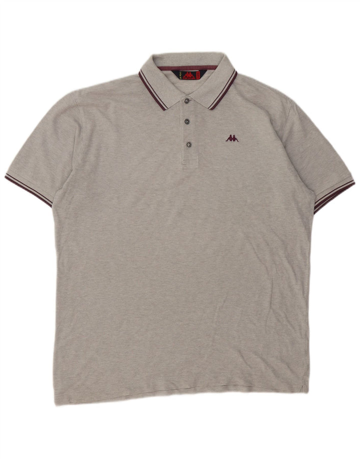 Kappa Polo Hombre XL Gris Algodón