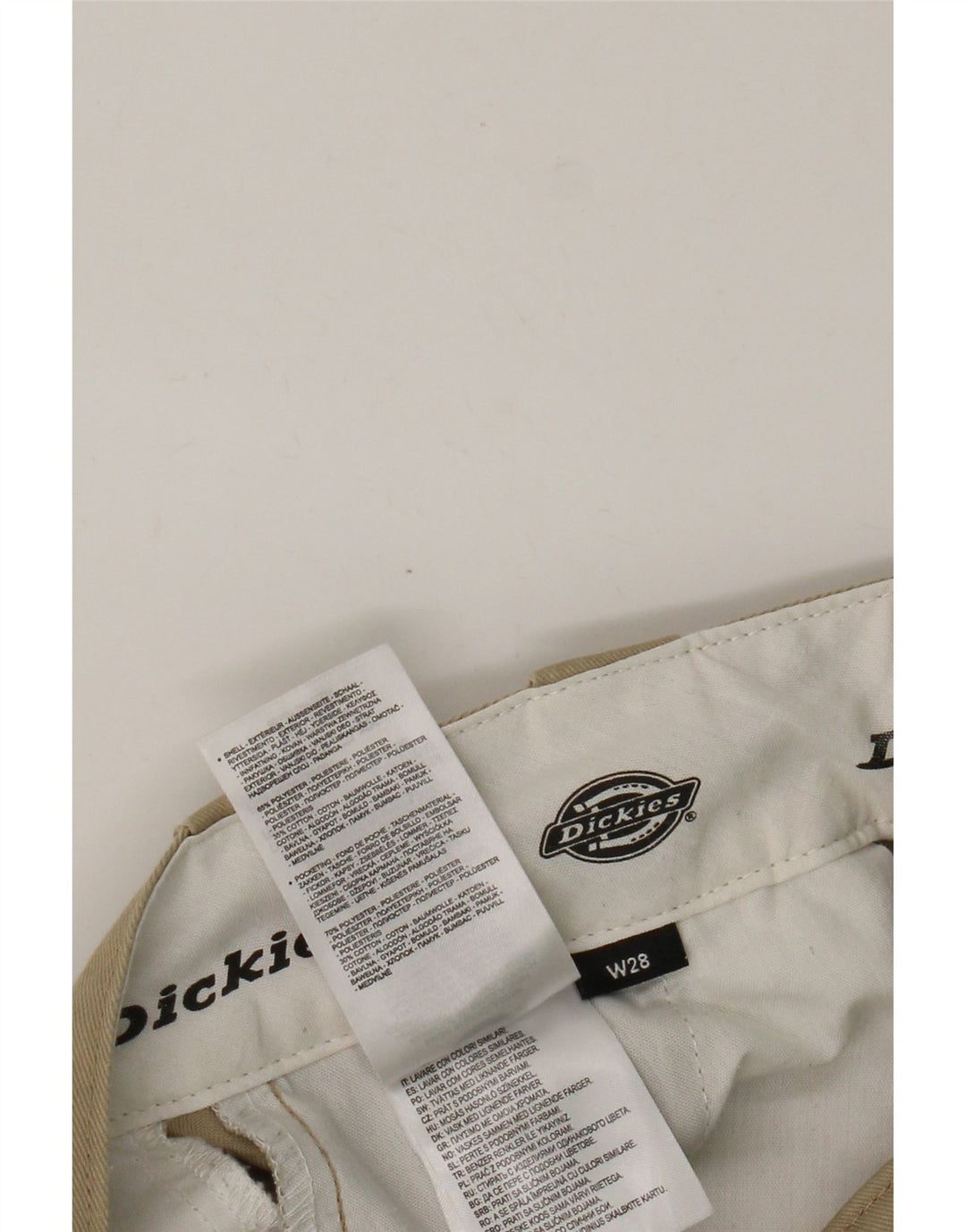 Dickies Pantalón chino recto para hombre W28 L25 Poliéster marrón
