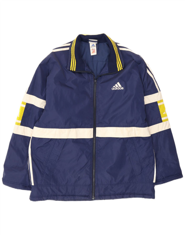 Adidas Chaqueta acolchada gráfica para hombre UK 40/42 Medium Blue Colourblock