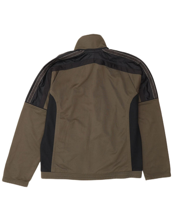 Asics Hombre Chándal Top Jacket Medium Khaki Colorblock