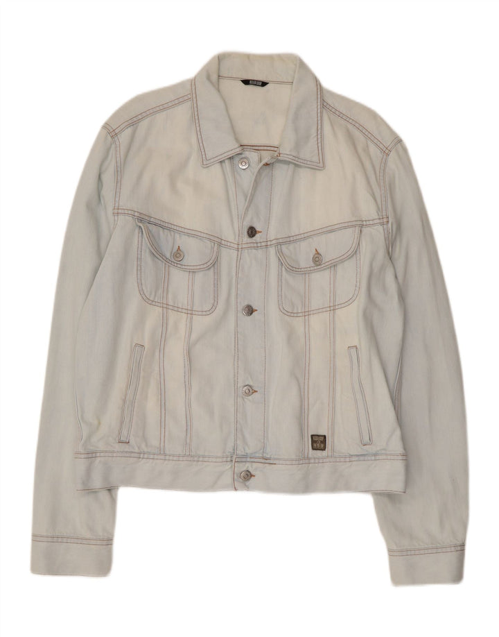 KILLER LOOP Chaqueta vaquera para hombre UK 42 XL Algodón azul