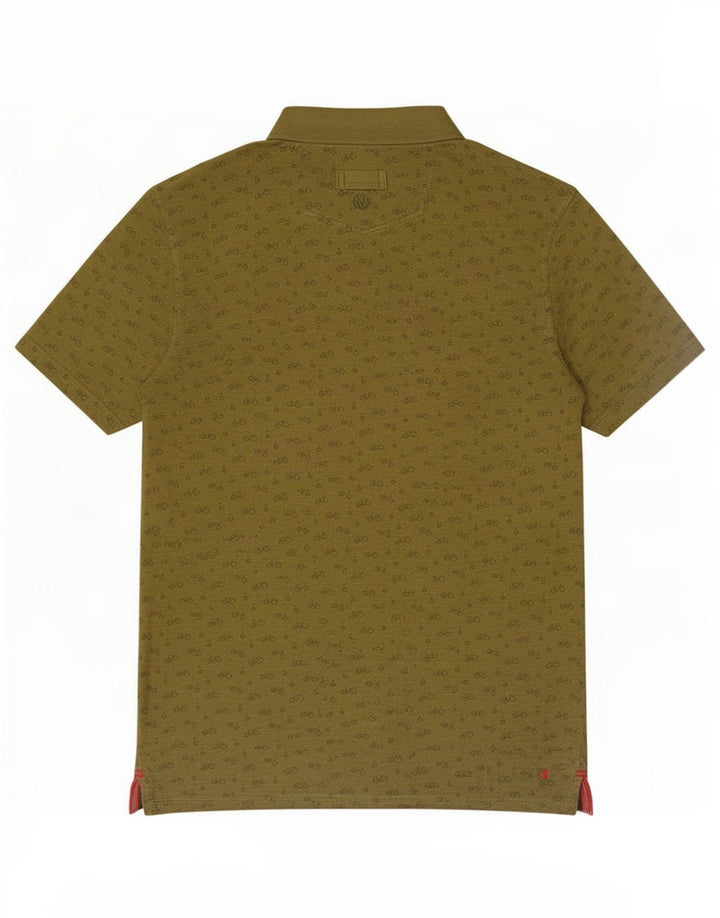 Polo con estampado abstracto de hombre de Fat Face Algodón caqui medio