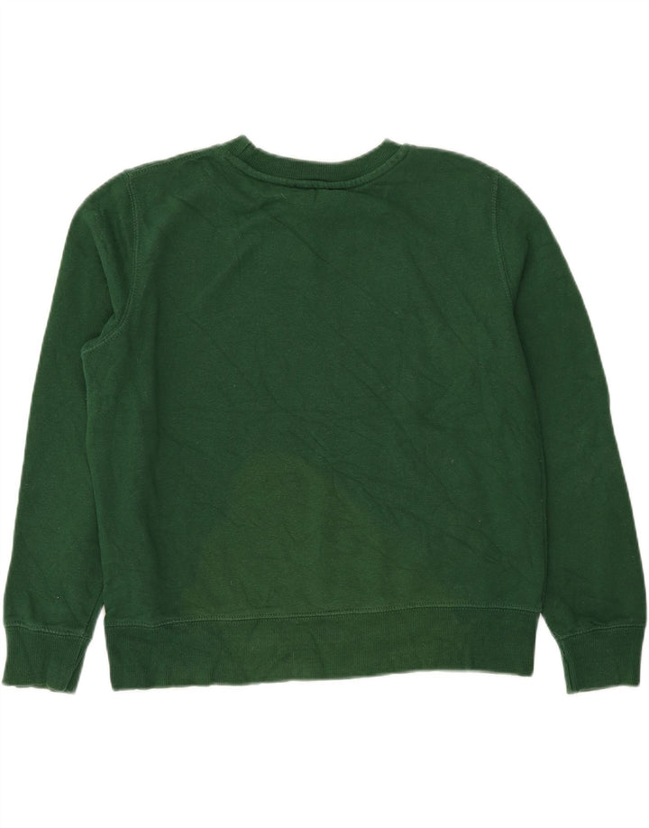 Zara Mujer Sudadera Jumper UK 46 Grande Algodón Verde