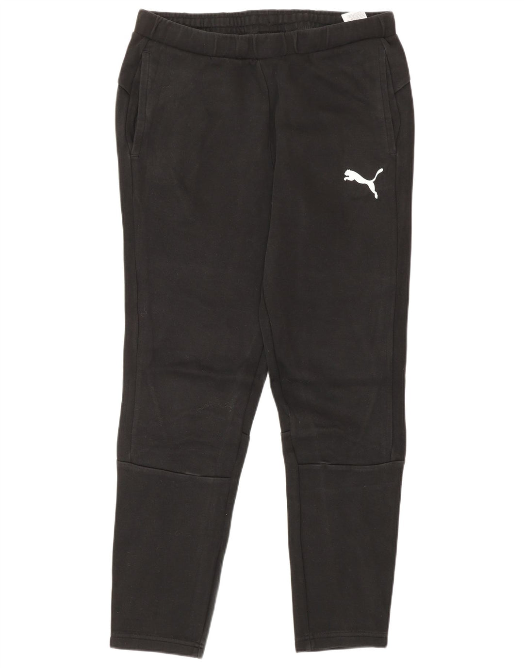 Pantalones de chándal PUMA para hombre, algodón negro mediano