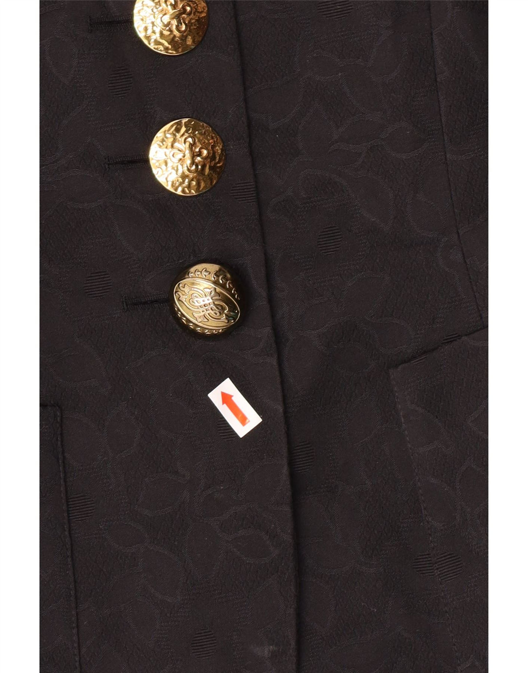 GUY LAROCHE Chaqueta blazer de manga corta para mujer EU 42 Grande Negro Clásico