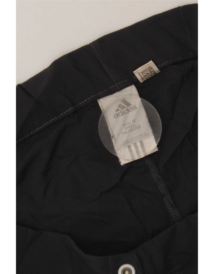 Adidas Mujer Climalite Casual Shorts UK 12 Medium W34 Gris Poliéster