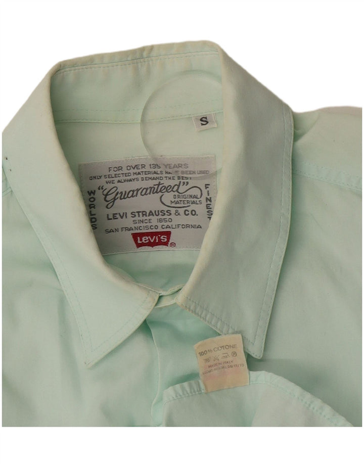 Camisa Levi's Hombre Small Turquesa Algodón