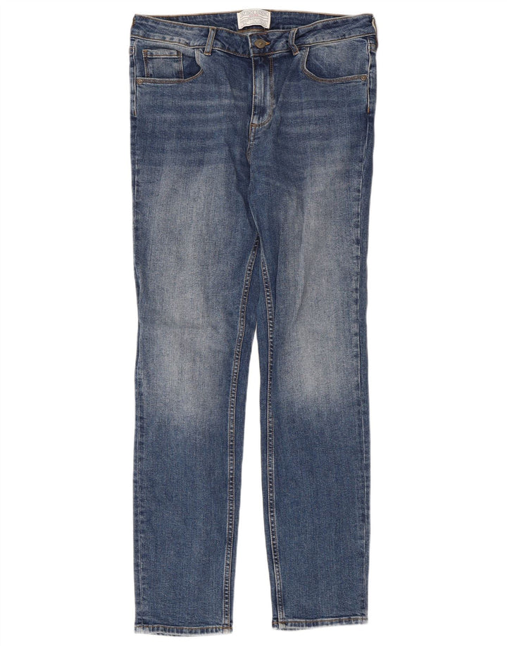 Vaqueros ajustados para mujer Fat Face UK 12 Medium W32 L30 Algodón azul