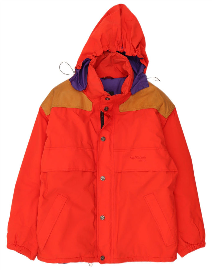 Anzi Besson Chaqueta de esquí con capucha para hombre IT 52 Large Red Colourblock Poliéster