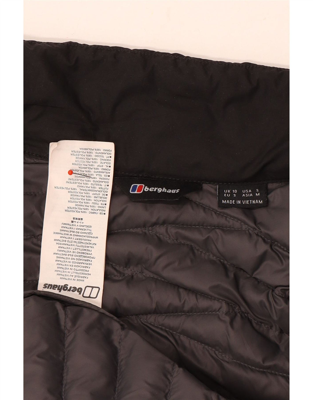 BERGHAUS Chaqueta acolchada para mujer UK 40 Small Poliéster negro