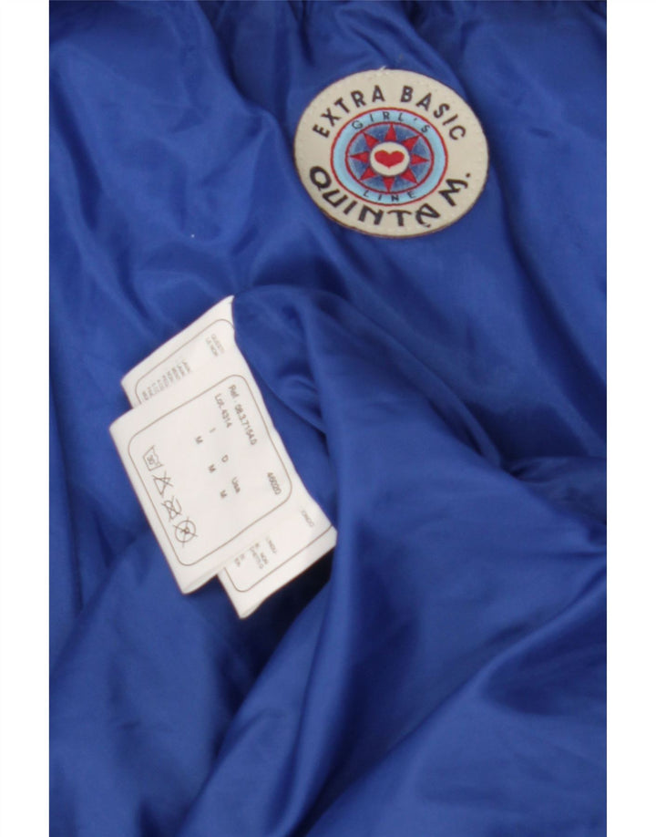 Chaqueta acolchada vintage para hombre Reino Unido 38 Poliéster negro medio