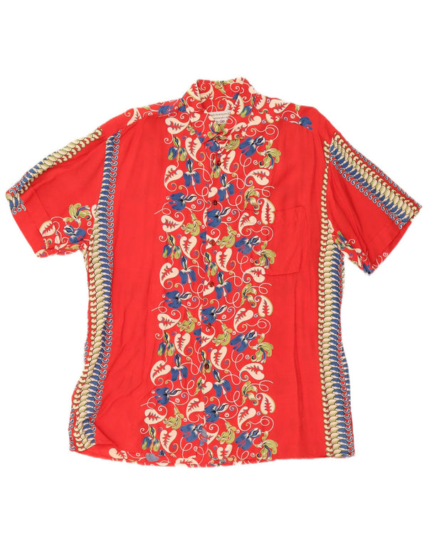 Camisa de manga corta para hombre Ciao Large Red Paisley