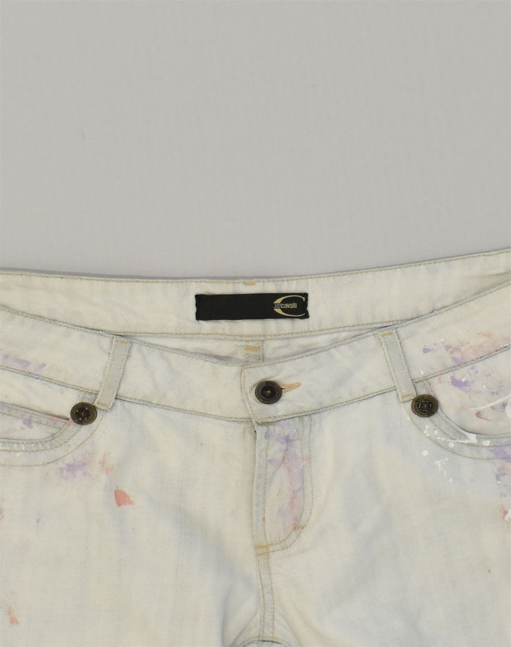 JUST CAVALLI Womens Slim Jeans W32 L27 Blue Cotton | Vintage Just Cavalli | Thrift | Second-Hand Just Cavalli | Used Clothing | Messina Hembry 