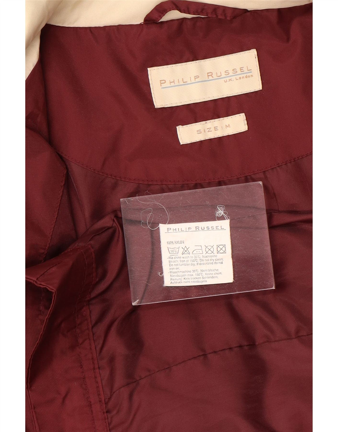 Philip Russel - Chaqueta de chándal para mujer, talla 40, color granate mediano