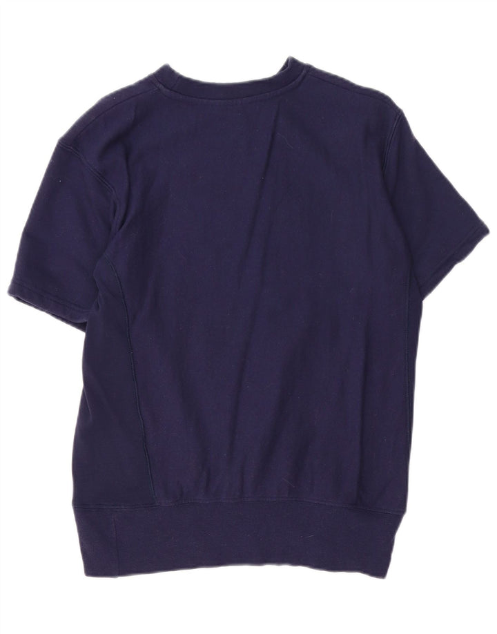 CONVERSE Sudadera con gráfico extragrande para mujer UK 6 XS Azul marino