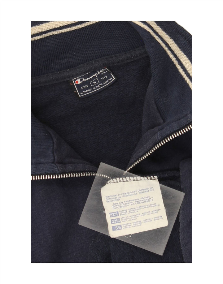 Champion Chaqueta de chándal para hombre de algodón azul marino mediano