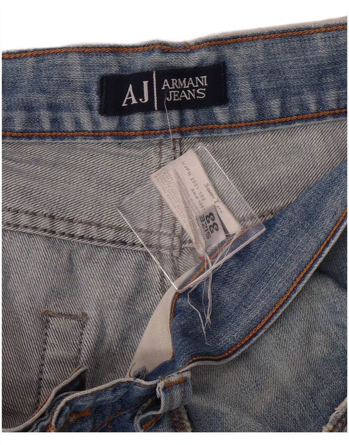 Armani Jeans Rectos Hombre W33 L30 Algodón Azul