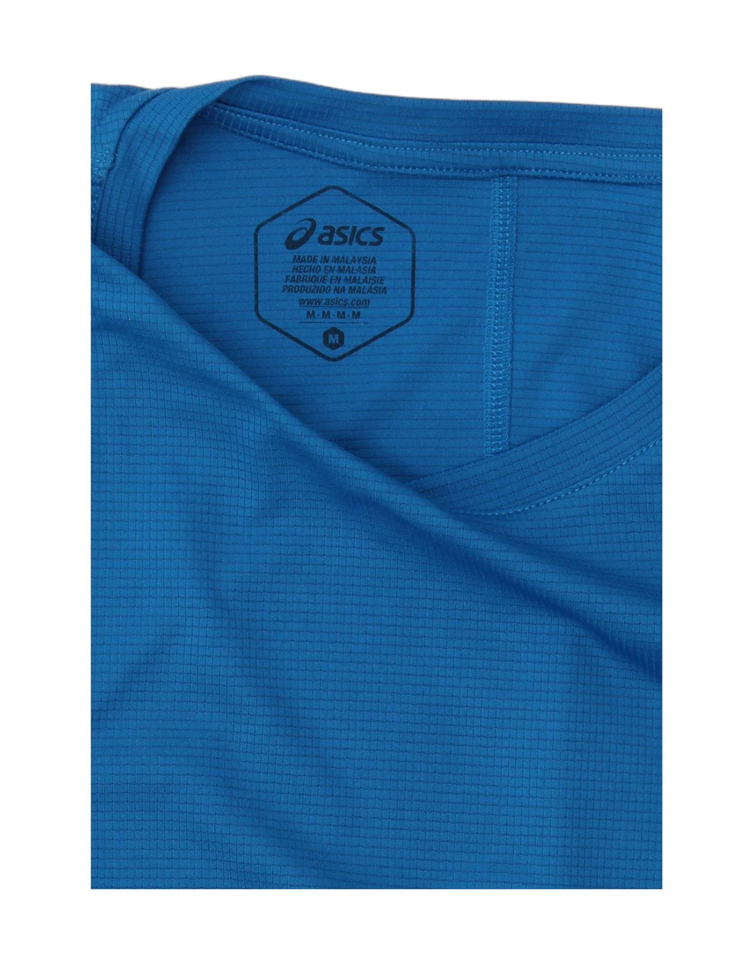 Camiseta Asics Hombre Top Azul Medio Poliéster