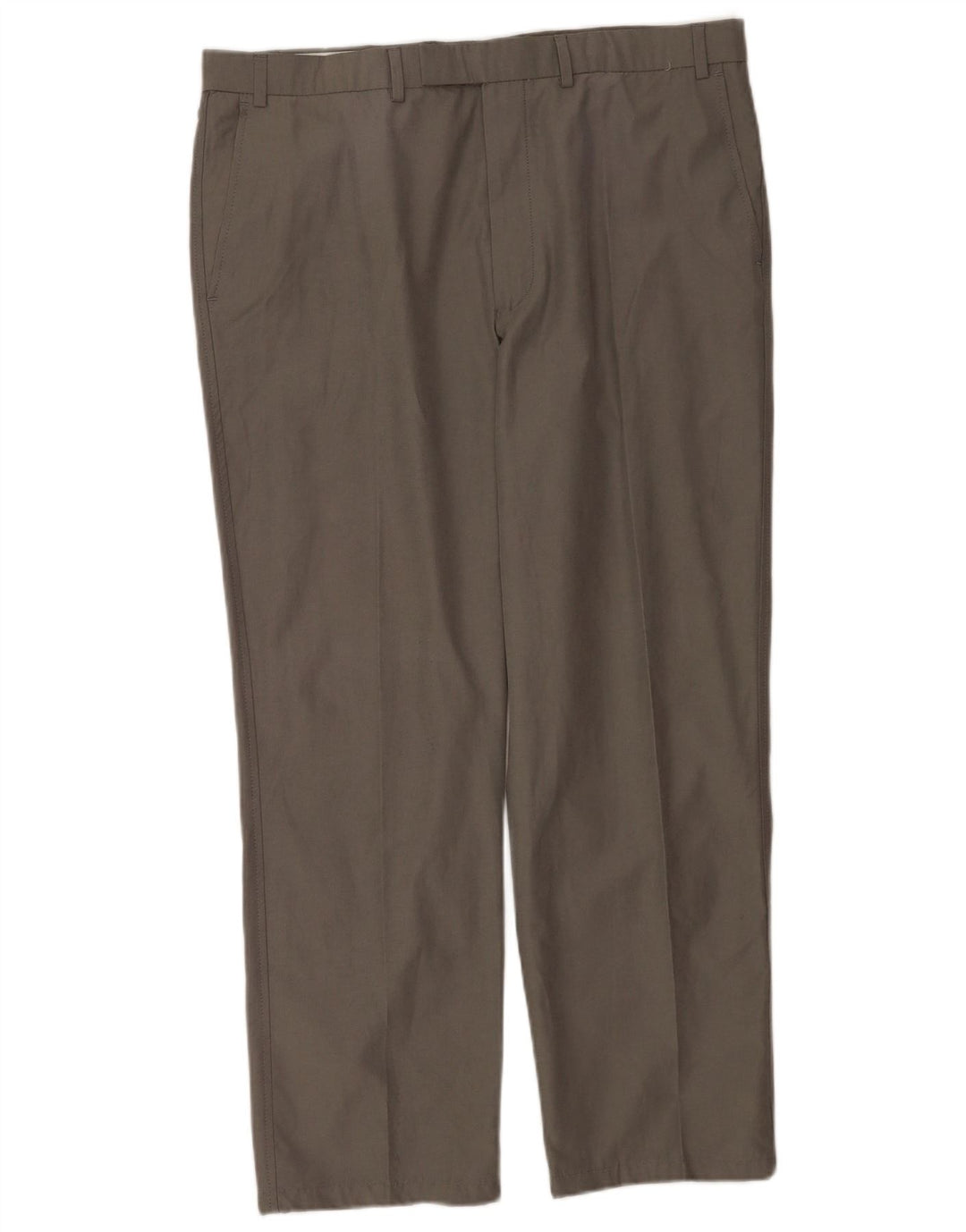 Marks & Spencer Pantalón de traje recto para hombre W38 L29 Algodón gris