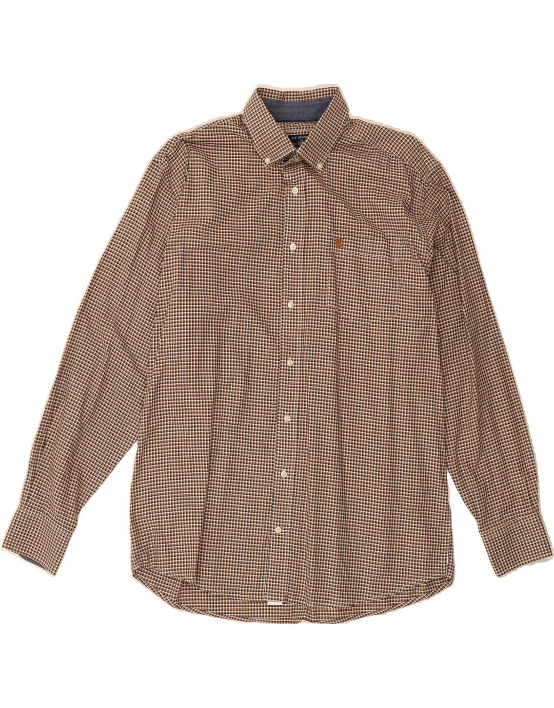 A.W.DUNMORE Mens Flannel Shirt Size 41/42 Large Brown Check Vintage A.W.Dunmore and Second-Hand A.W.Dunmore from Messina Hembry 
