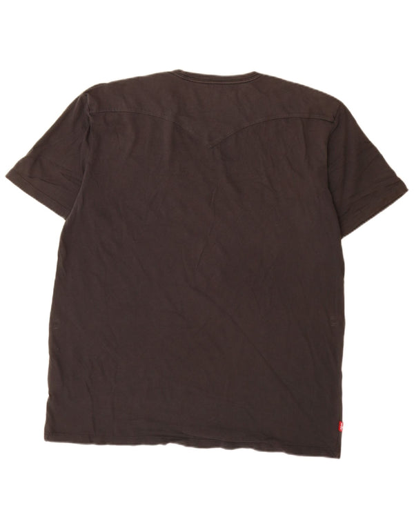 Levi's Hombre Camiseta Gráfica Top XL Algodón Gris