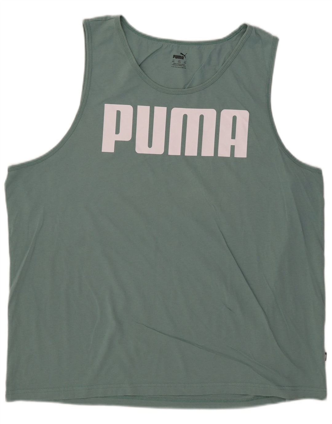 Puma Camiseta sin mangas gráfica para hombre 2XL Verde