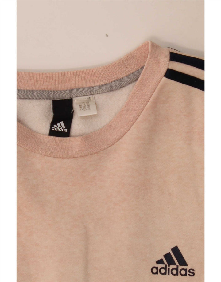 Adidas Hombre Graphic Regular Fit Sudadera Jumper Grande Rosa