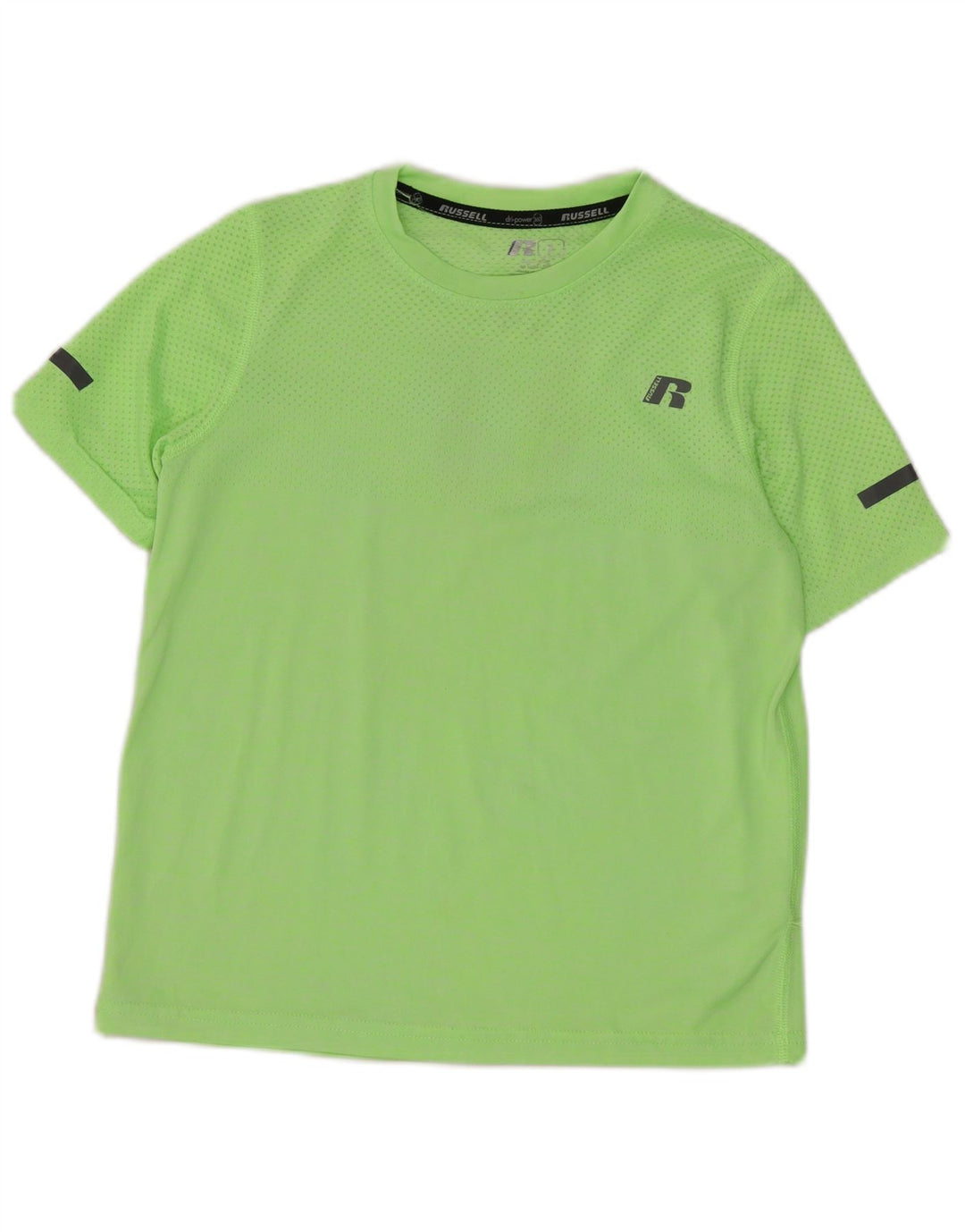 Russell Athletic Camiseta Dri-Power para niños 7-8 años Nylon Verde Mediano