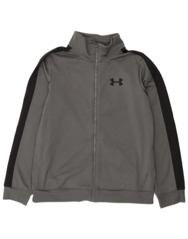 Under Armour Chaqueta de chándal para niños 11-12 años Grande Gris Colorblock