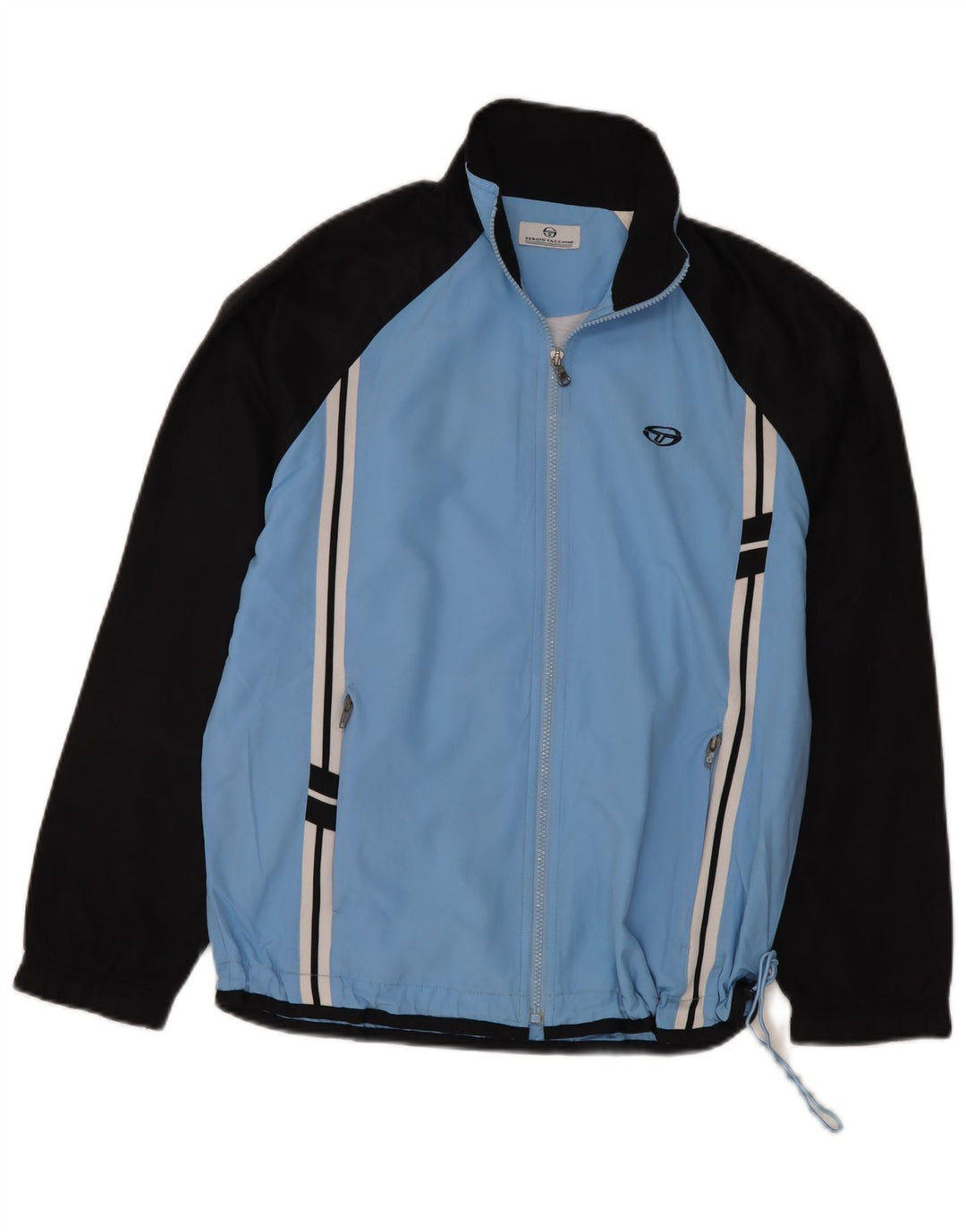 Sergio Tacchini - Chaqueta de chándal para hombre (talla pequeña), color azul, poliéster