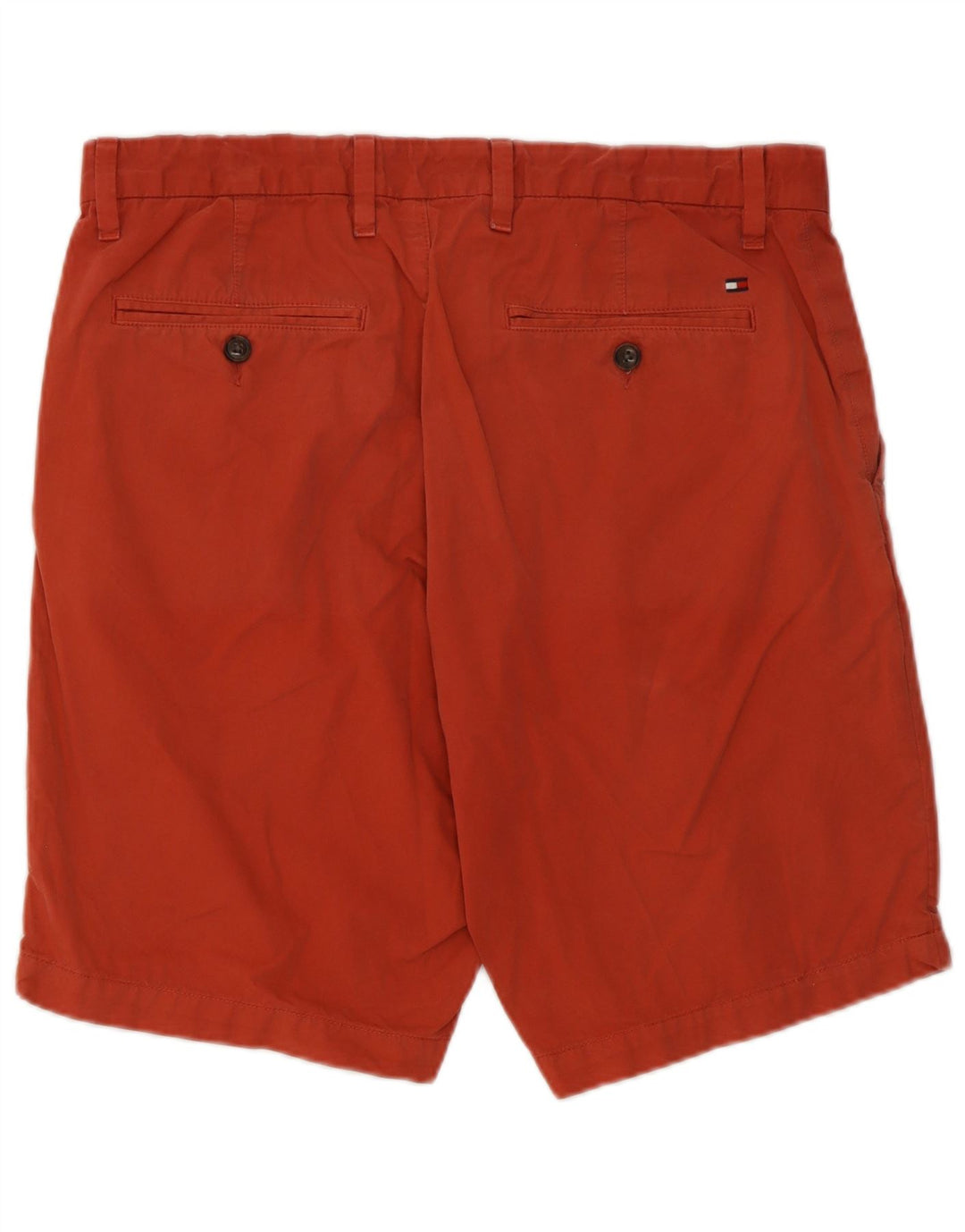 Tommy Hilfiger Pantalones cortos chinos para hombre W33 Algodón rojo medio