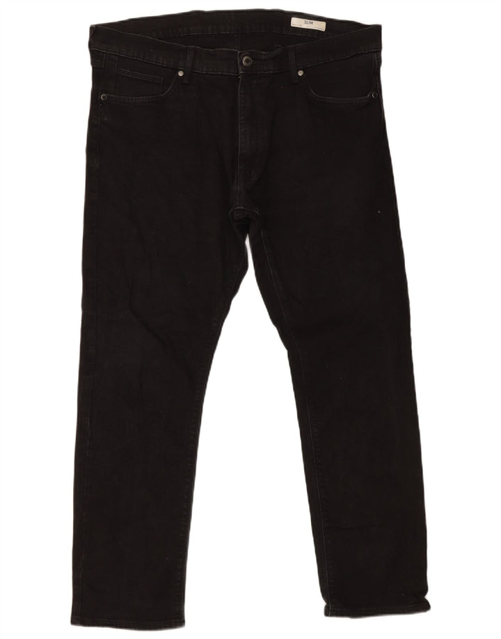 Marks & Spencer Jeans ajustados para hombre W38 L29 Algodón negro