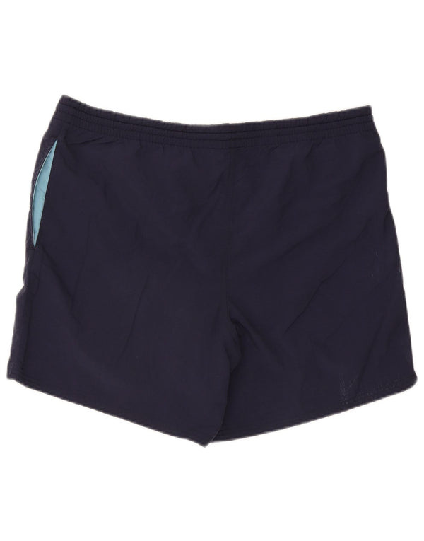 Fila - Pantalones cortos deportivos para hombre, talla grande, poliéster azul marino