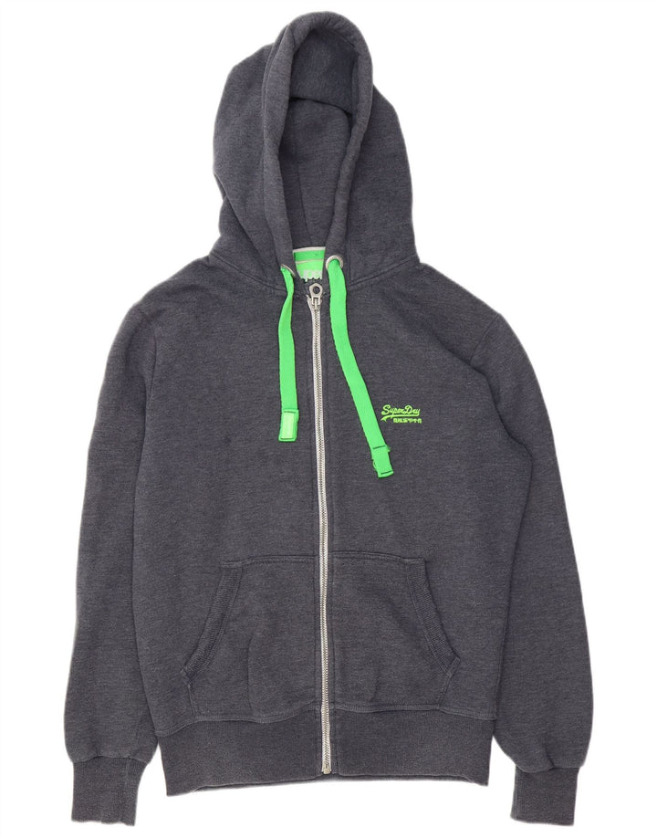 Superdry Hombre Sudadera Con Capucha Y Cremallera De Algodón Gris Medio