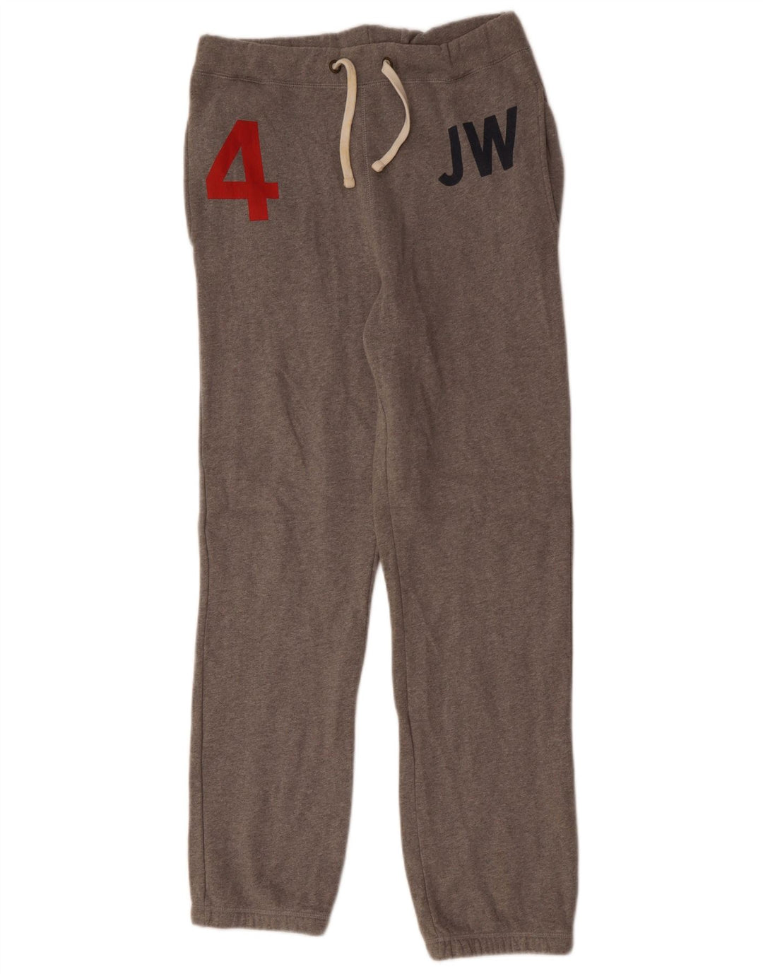 JACK WILLS Pantalones de chándal con estampado gráfico para hombre Joggers Small Grey Cotton