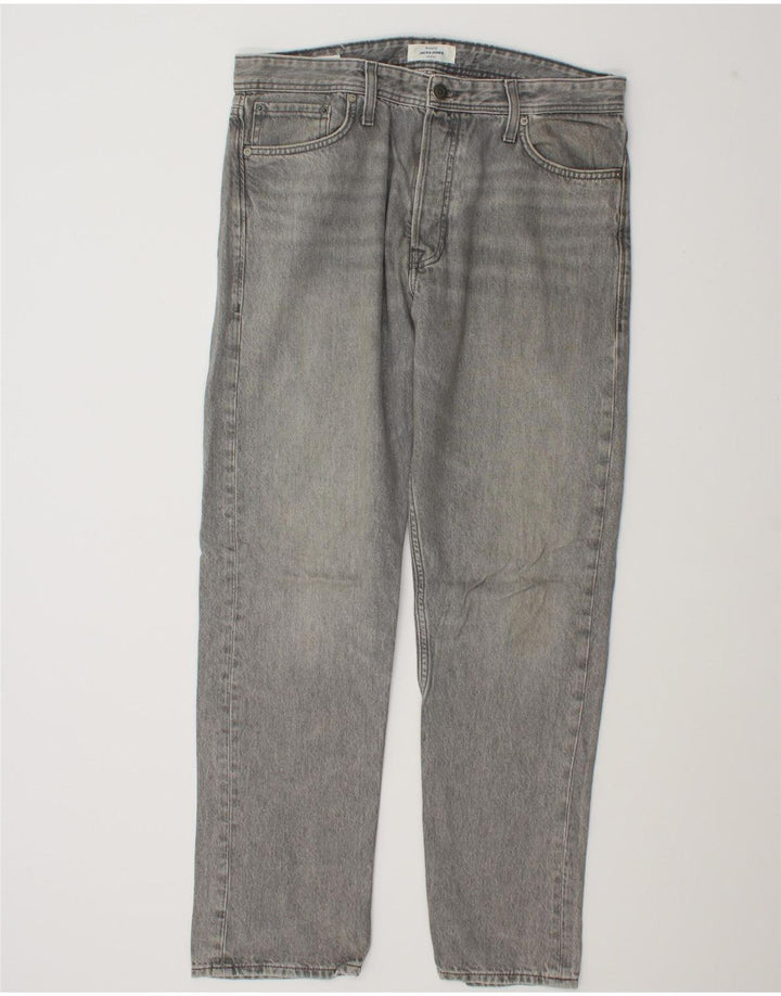 Jack & Jones Hombre GLENN Slim Jeans W32 L32 Algodón Gris