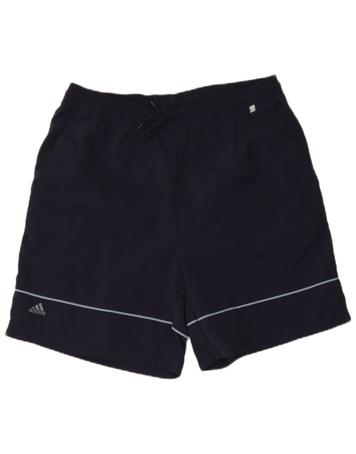 ADIDAS Pantalones cortos deportivos gráficos para hombre XL Poliamida azul marino