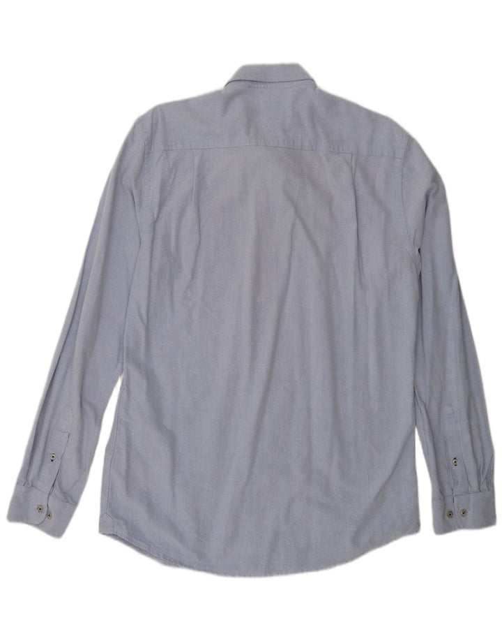 Crew Clothing Camisa para hombre Algodón azul grande