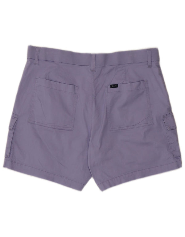 Lee - Pantalones cortos cargo de cintura alta para mujer US 14 XL W34 algodón morado