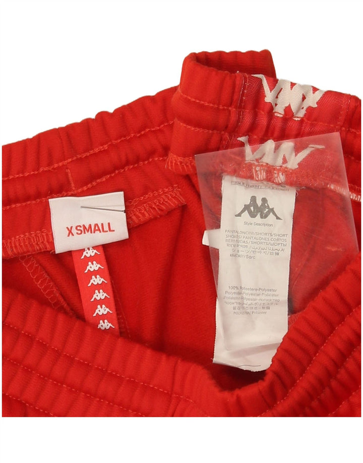 Kappa Mens Graphic Sport Shorts XS Poliéster rojo
