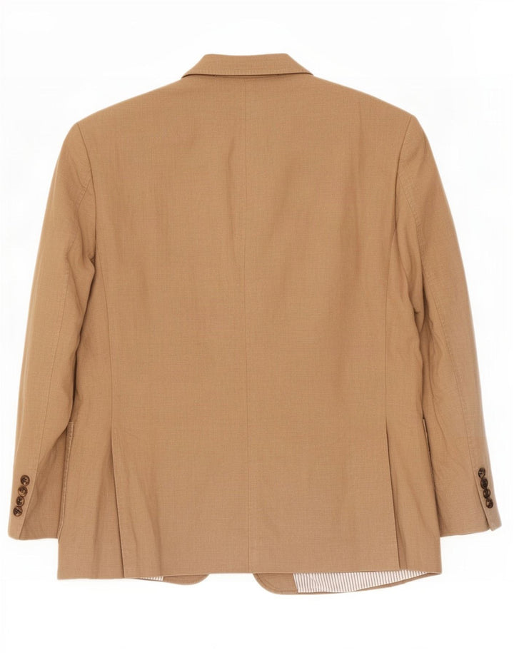 Marks & Spencer Chaqueta tipo blazer de 2 botones para hombre UK 40 Medium Beige Linen
