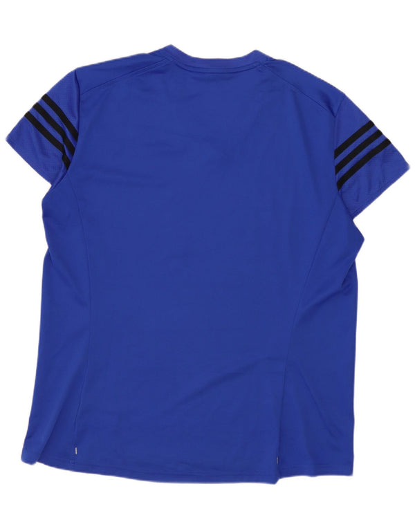 ADIDAS Mujer Climalite Camiseta Top ES 20/22 XL Azul Poliéster