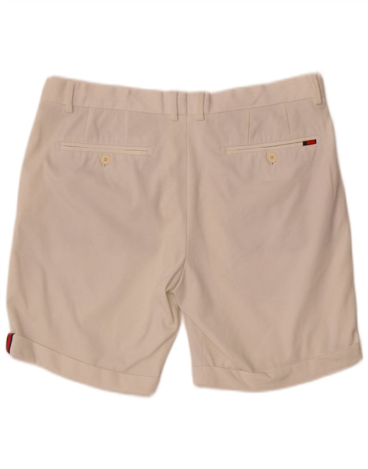 Zara Mens Chino Shorts EU 42 Large W32 Blanco