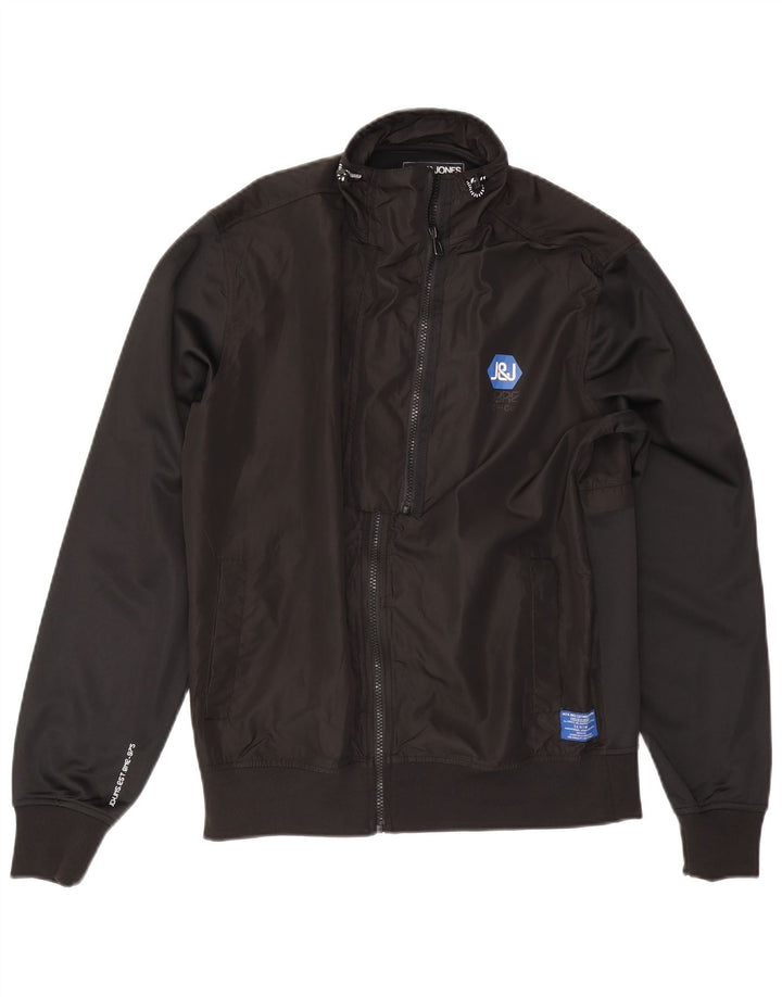 Jack & Jones Chaqueta Bomber para Hombre UK 40 Grande Poliéster Negro