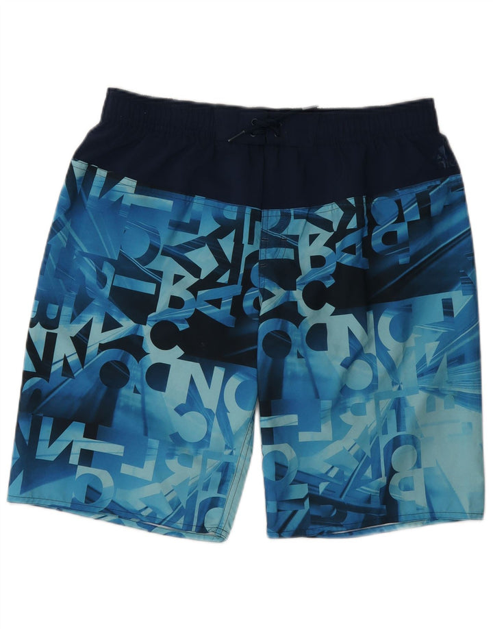 Adidas Bañador corto para niño Graphic 15-16 años Azul Poliéster