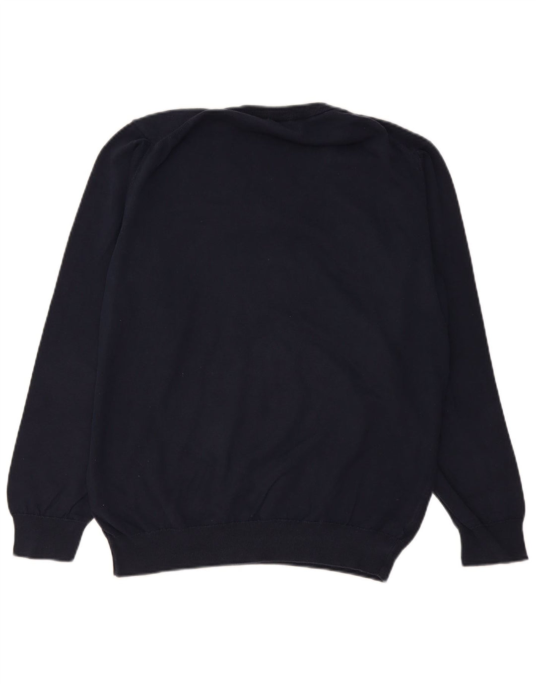 Gant Jersey con cuello en V para hombre, talla grande, algodón azul marino
