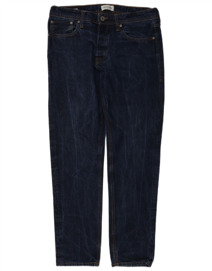 Jack & Jones Hombre Slim Jeans W32 L32 Algodón Azul Marino